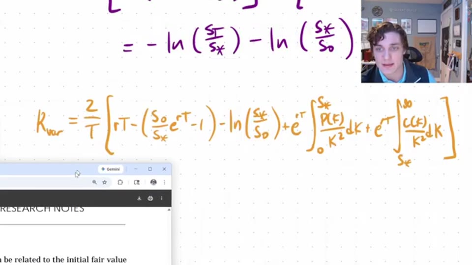 高盛如何為方差掉期定價:Carr–Madan 複製定理全推導|Quant Math 第 11 講筆記