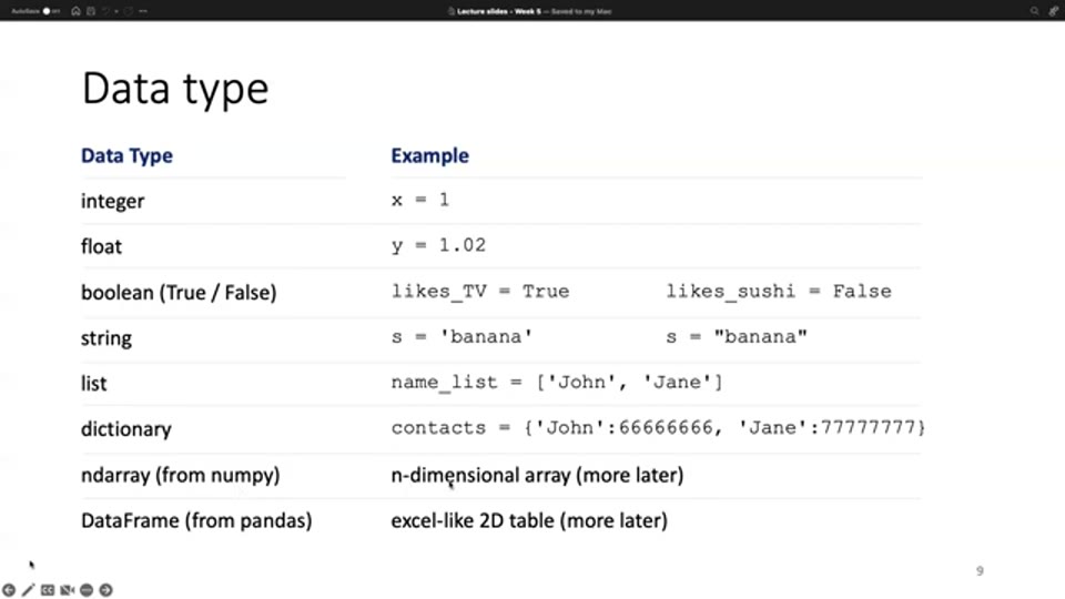 Python 入門:變數、數據類型到 NumPy 與 Pandas|Quant Theory 第 9 講筆記