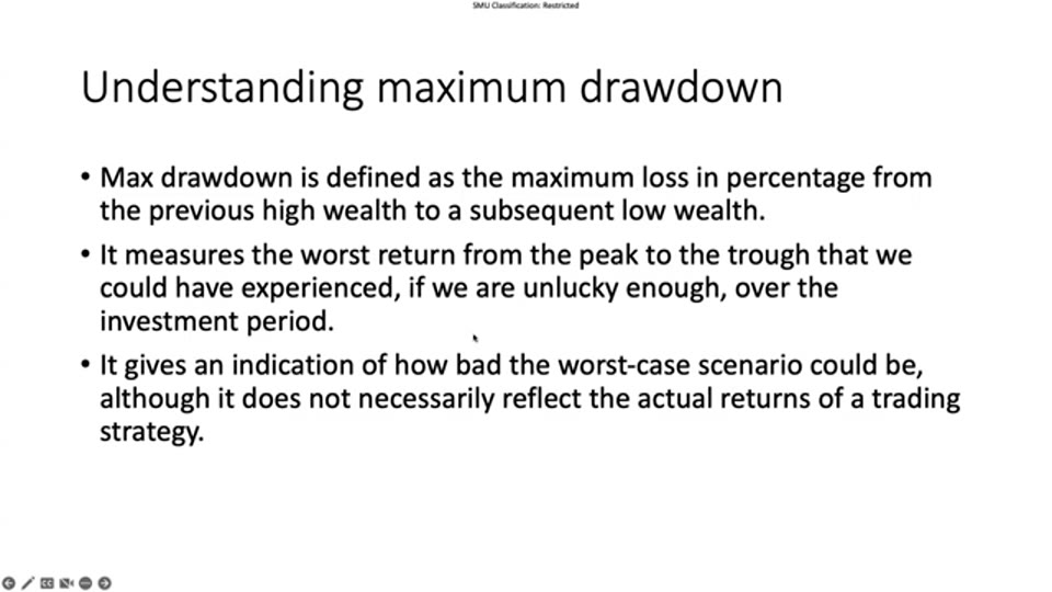 最大回撤 Max Drawdown 的定義、計算與局限|Quant Theory 第 13 講筆記
