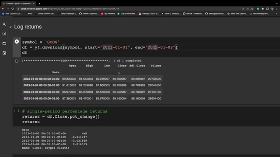 對數回報實作:Lab 1 用 Python 計算累積回報|Quant Theory Lab 筆記