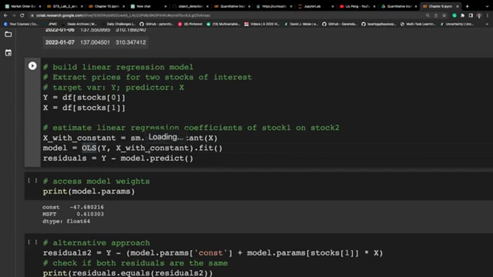 配對交易實作實驗課:用 Python 由協整檢定到回測逐步實現 Pairs Trading